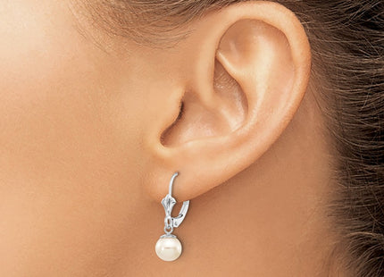 14k White Gold Earrings Style XLBW154PL - Classique Jewelry Inc.