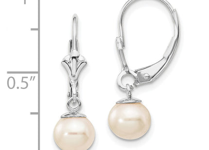 14k White Gold Earrings Style XLBW154PL - Classique Jewelry Inc.