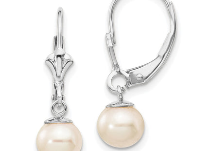 14k White Gold Earrings Style XLBW154PL - Classique Jewelry Inc.