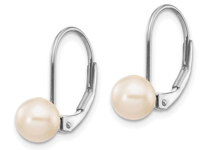 14k White Gold Earrings Style XLBW65PL - Classique Jewelry Inc.