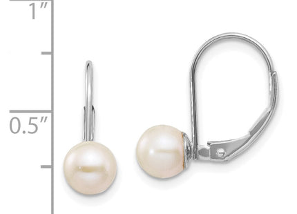 14k White Gold Earrings Style XLBW65PL - Classique Jewelry Inc.