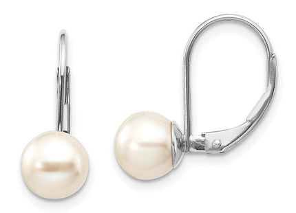 14k White Gold Earrings Style XLBW75PL - Classique Jewelry Inc.