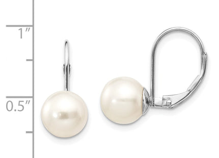 14k White Gold Earrings Style XLBW85PL - Classique Jewelry Inc.