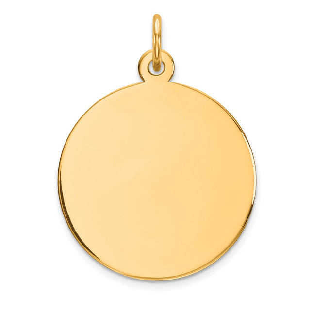 14K gold disc charm