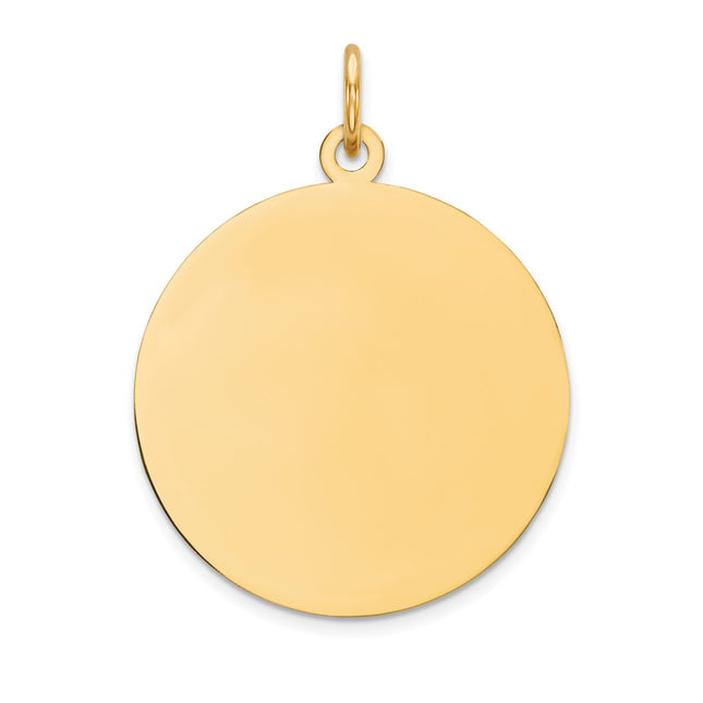 14K gold disc charm