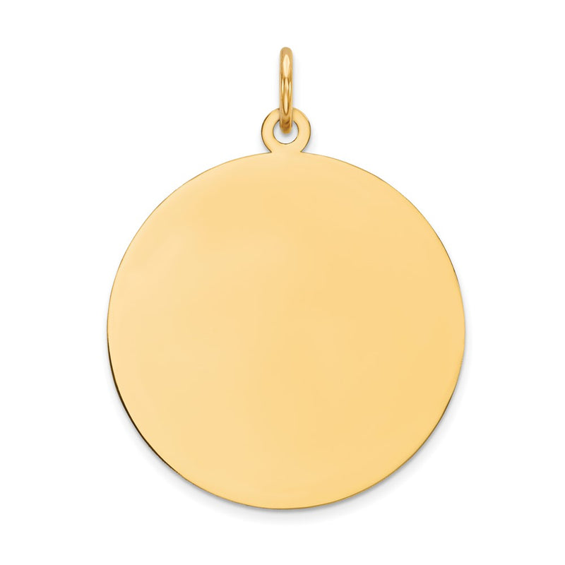14K gold disc charm