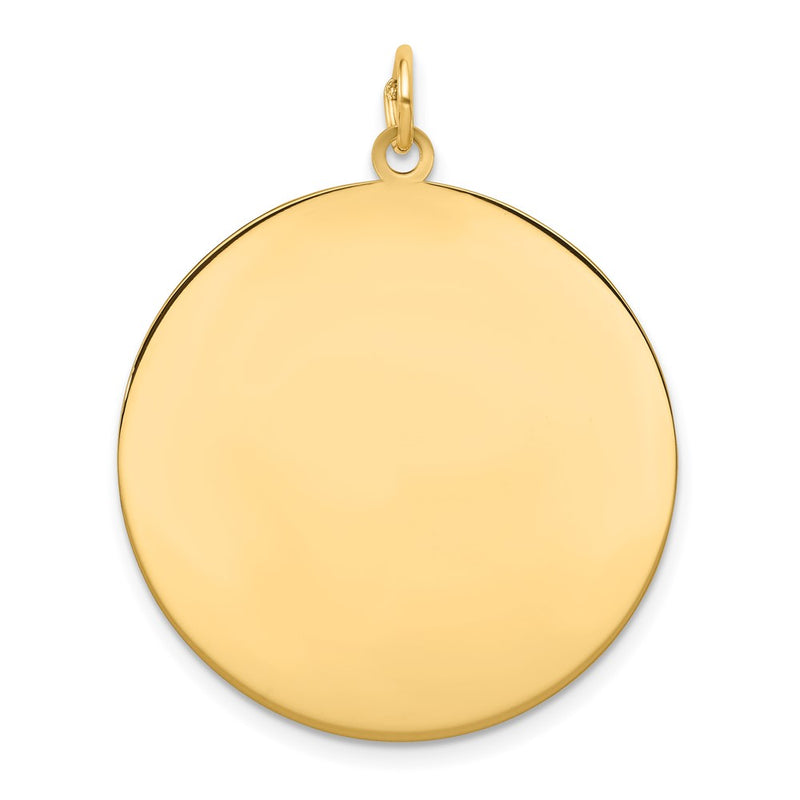 14K gold disc charm