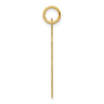 14K .018 Gauge Engravable Scalloped Disc Charm, 26 x 19mm view