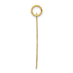 14K .018 Gauge Engravable Scalloped Disc Charm, 20 x 13mm view