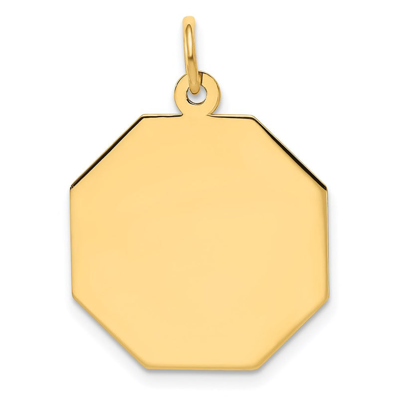 14K gold disc charm