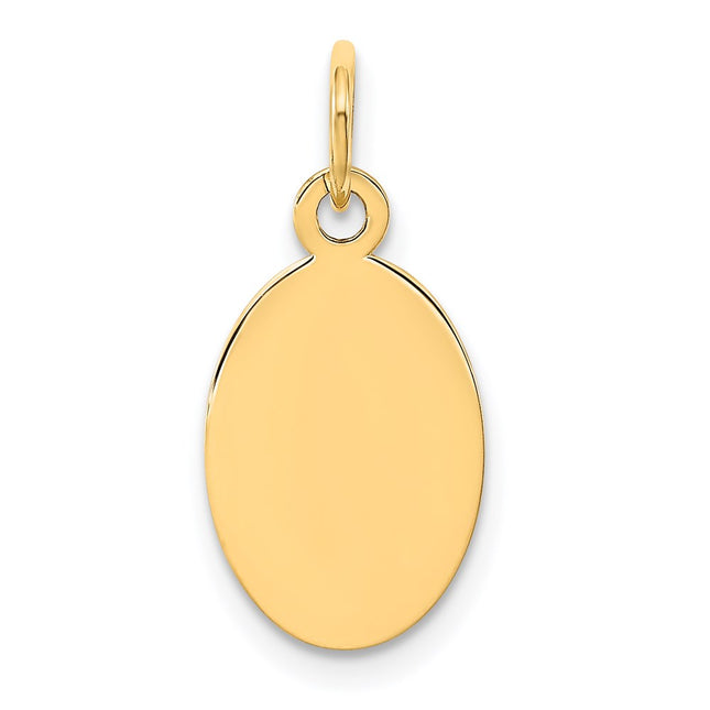 14K gold disc charm