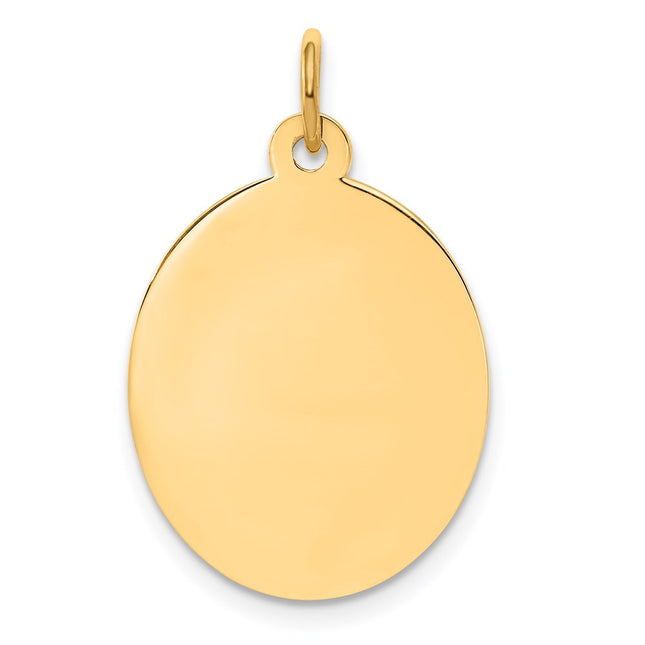 14K gold disc charm
