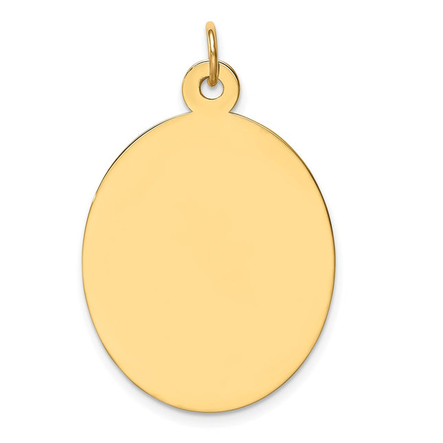 14K gold disc charm