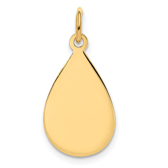 14K gold disc charm