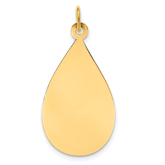 14K gold disc charm