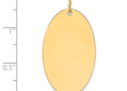 14K gold disc charm, alternate view