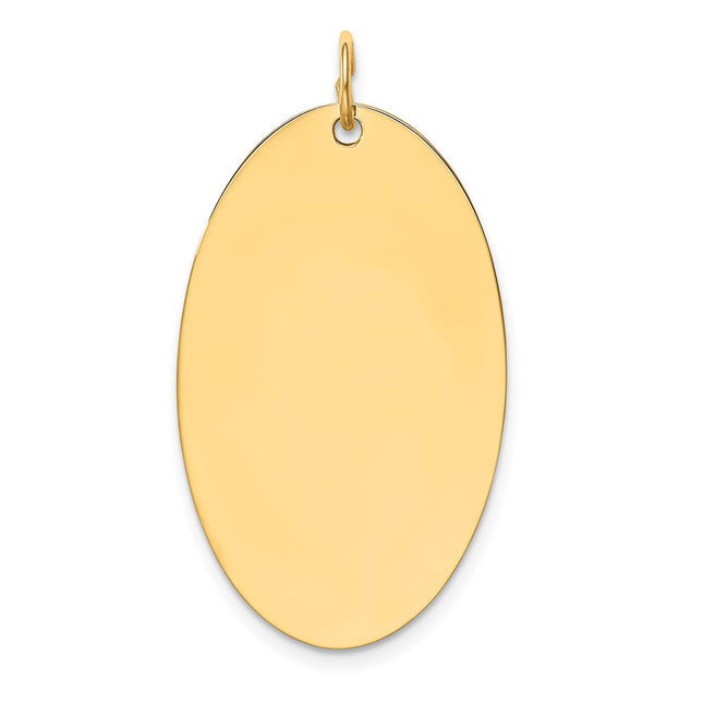 14K gold disc charm