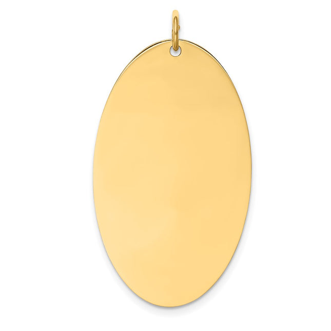 14K gold disc charm