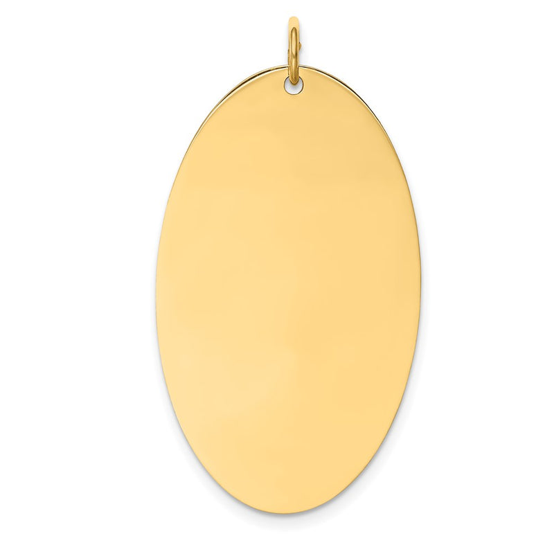 14K gold disc charm