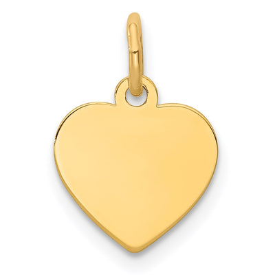 14K gold disc charm