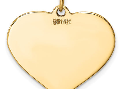 14K gold disc charm, another view