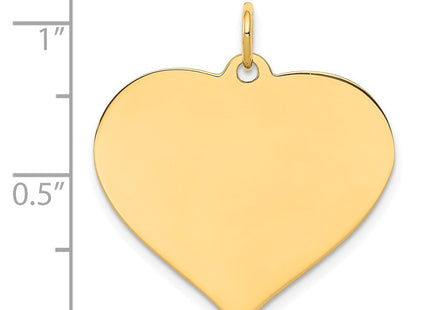 14K gold disc charm, alternate view