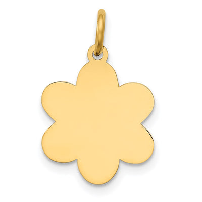 14K gold disc charm