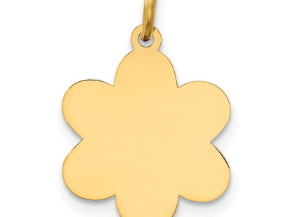 14K gold disc charm