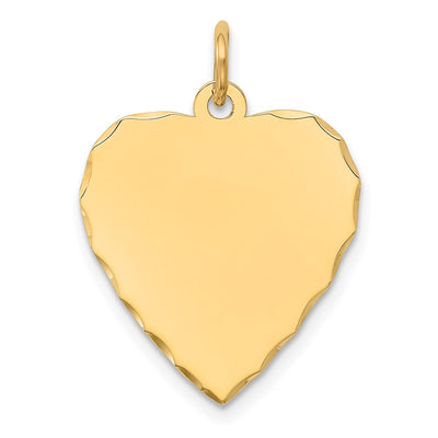 14K gold disc charm