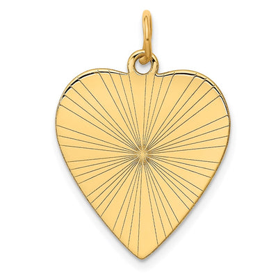 14K gold disc charm