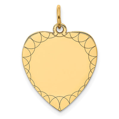 14K gold disc charm