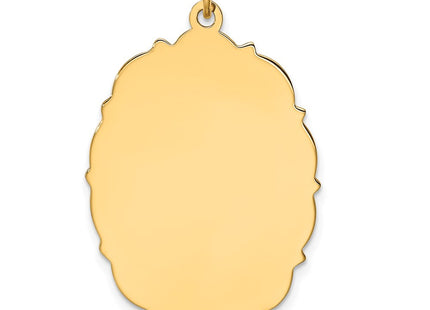 14K gold disc charm