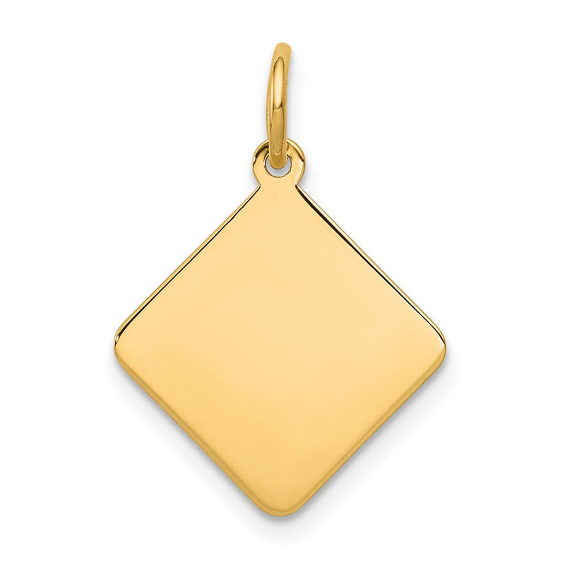 14K gold disc charm