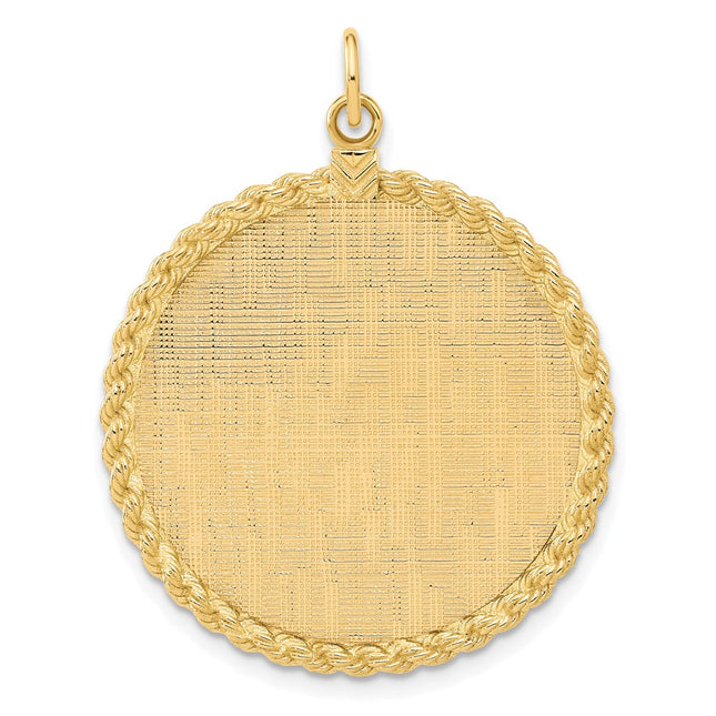 14K gold disc pendants & charm