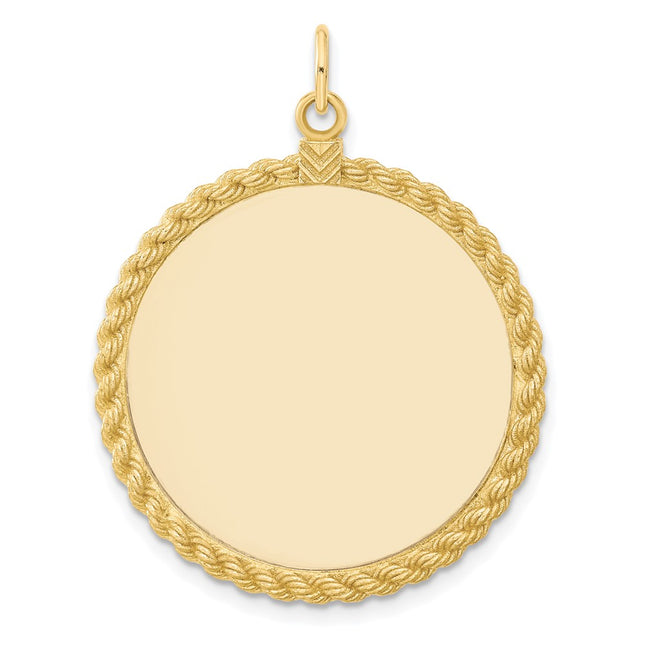 14K gold disc charm