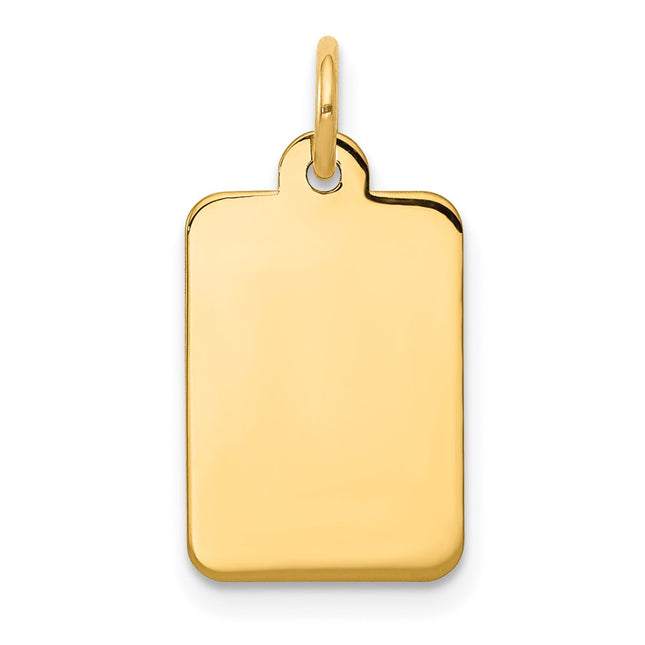 14K gold disc charm