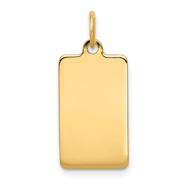 14K gold disc charm