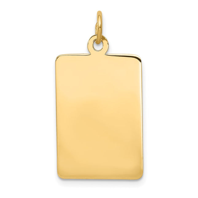 14K gold disc charm
