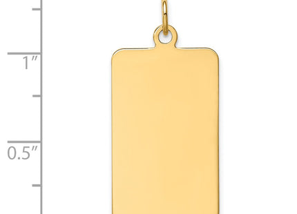 14K gold disc charm, alternate view