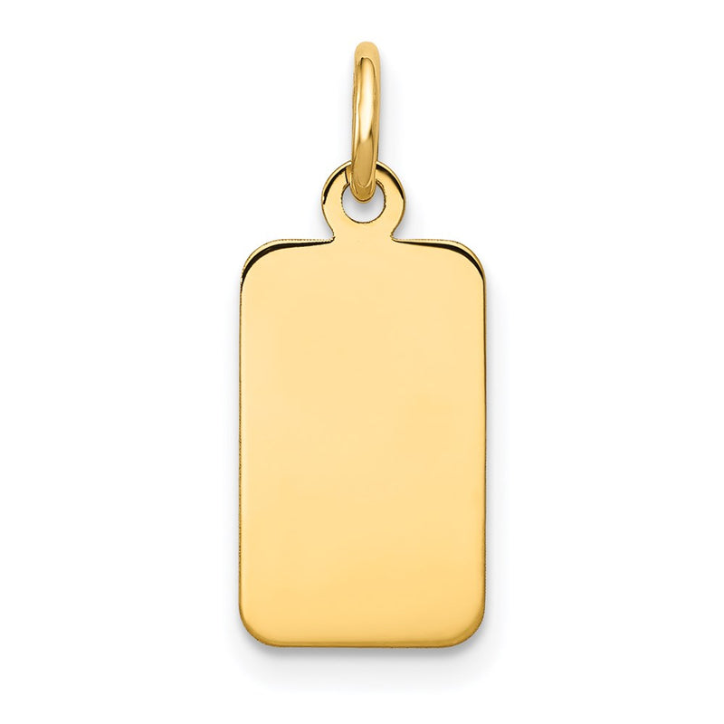 14K gold disc charm