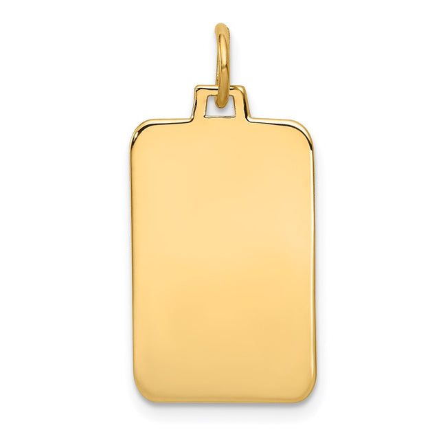 14K gold disc charm