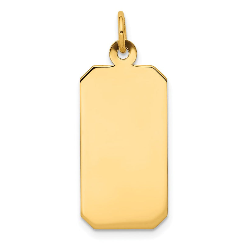 14K gold disc charm
