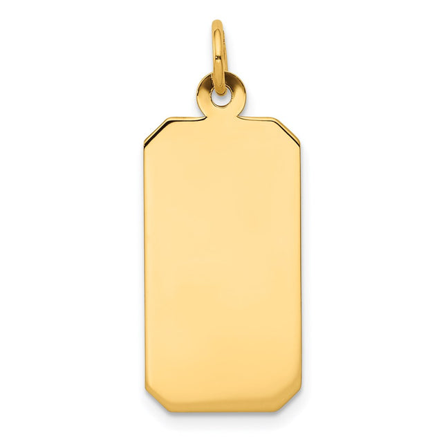 14K gold disc charm