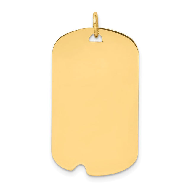 14K gold disc charm