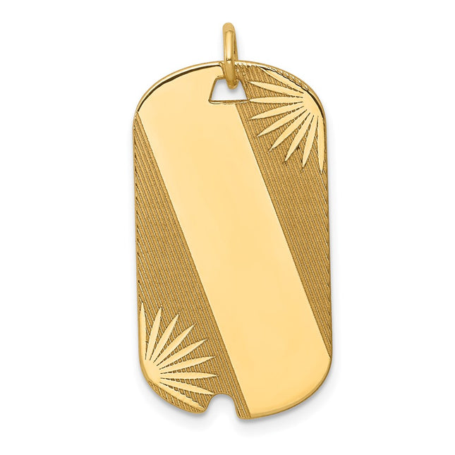 14K gold disc charm