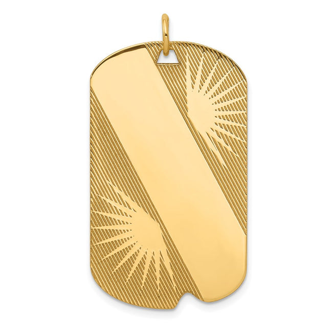 14K gold disc charm