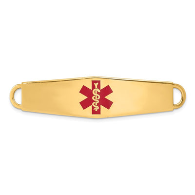 14K gold oval bracelet