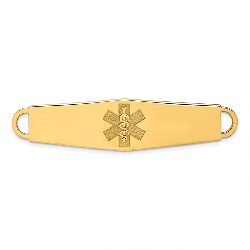 14K gold oval bracelet