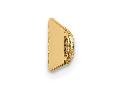 14k Non-enameled Oval Shape Medical ID Plate (Style XM38N)
