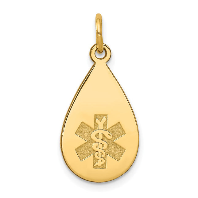 14k Yellow Gold Pendants Style XM404N - Classique Jewelry Inc.